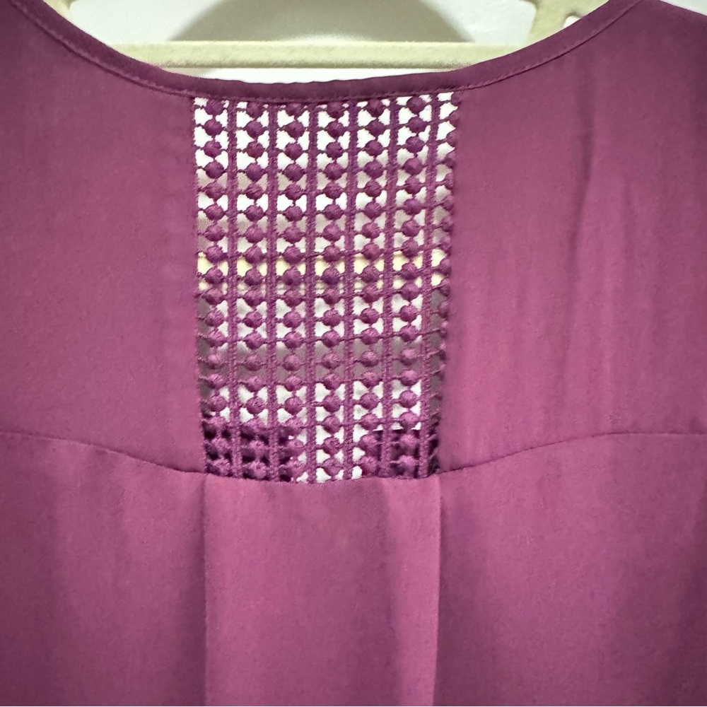 Daniel Rainn Plum Sleeveless Blouse size M - NWT - Picture 5 of 8